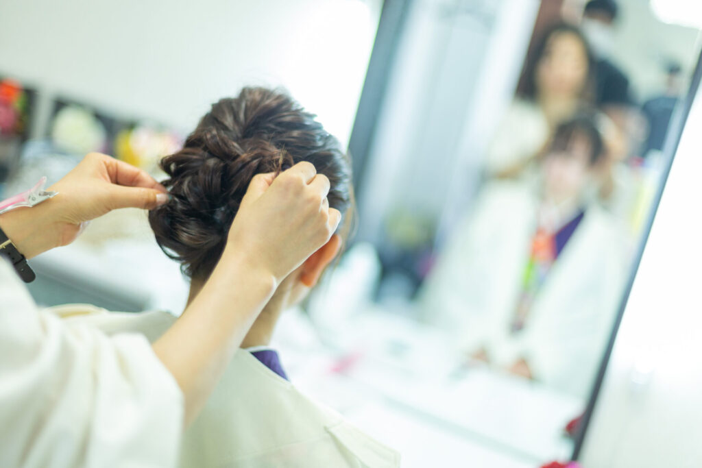 奈良市・生駒市・精華町の成人式_フォトスタジオワタナベ(渡辺写真館)_振袖レンタル_着付け_当日支度_写真